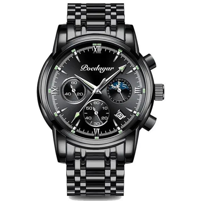 POEDAGAR Swiss Brand Luxury Watch Waterproof Luminous Quartz Watch