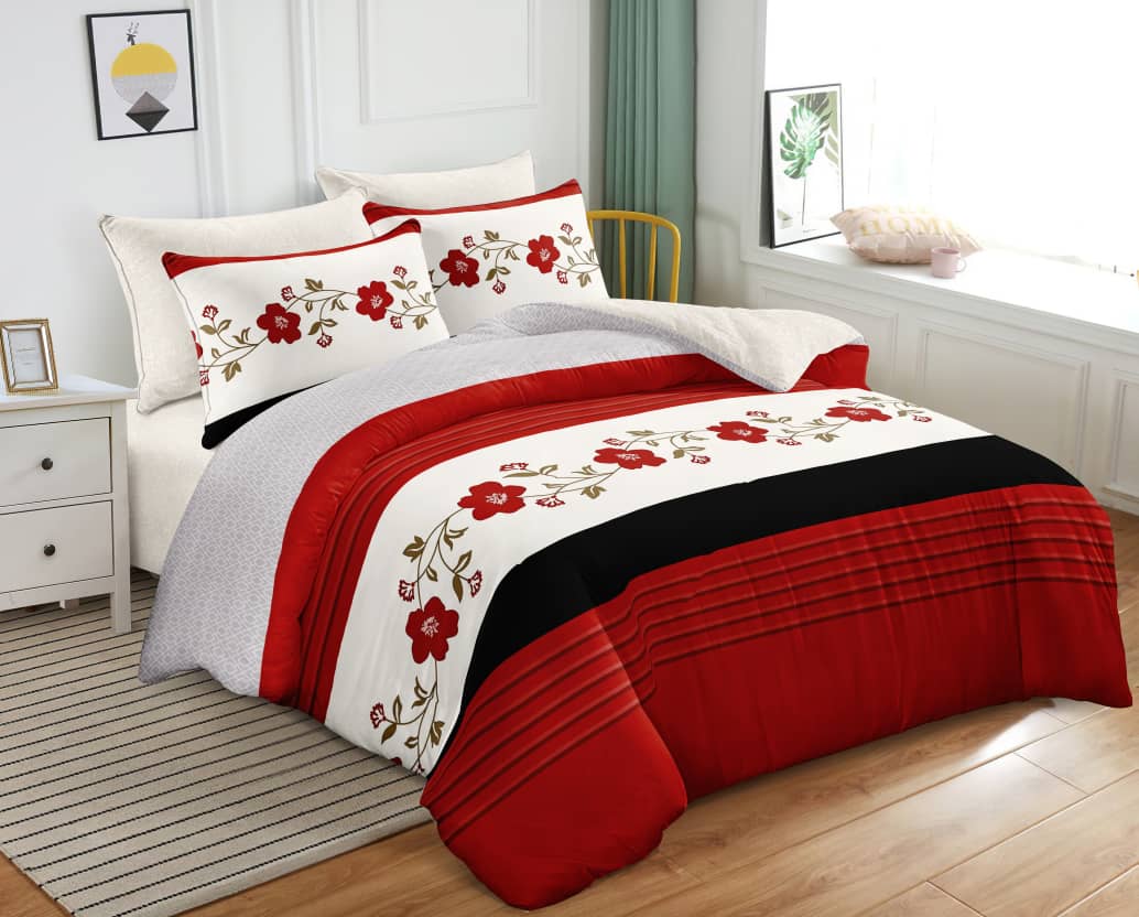 4-Piece Printed Comforter Bedding Set 6x6