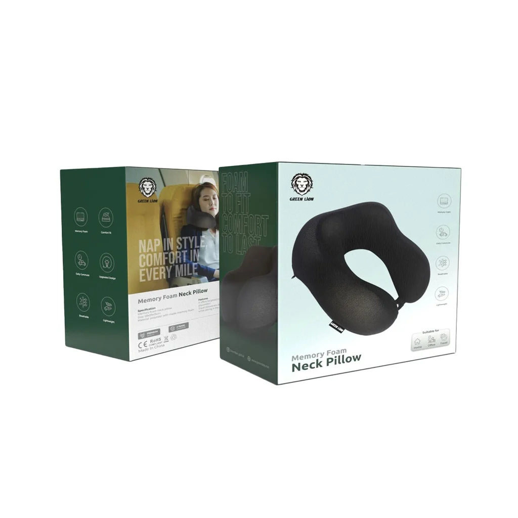 Green Lion Memory Foam Neck Pillow