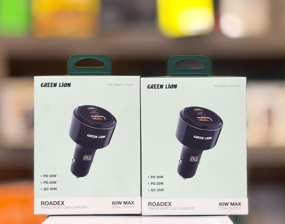GreenLion Roadex 80W Triple-Port Car Charger