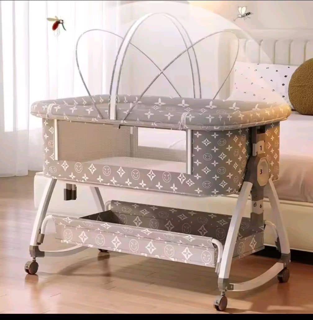 Bedside Sleeper Bedside Crib, Baby Bassinet 3 in 1 Travel Baby Crib Baby Bed wit