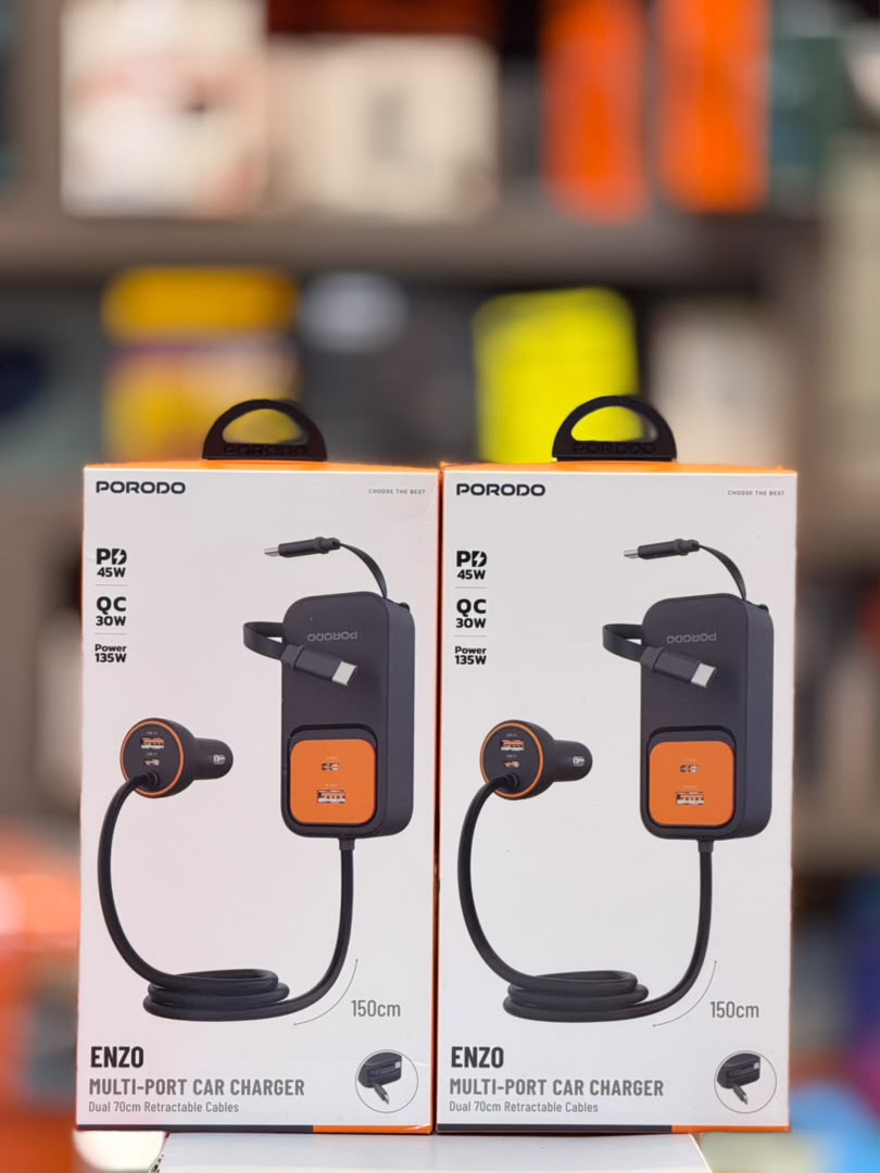 Porodo Enzo 135W Multi-Port Car Charger