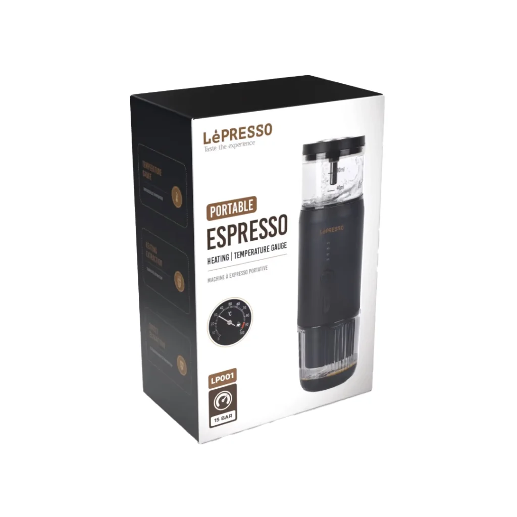LePresso Portable Mini Espresso Machine with Travel Pouch