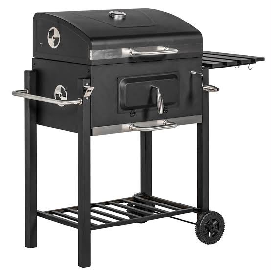 Charcoal BBQ Grill with Wheels