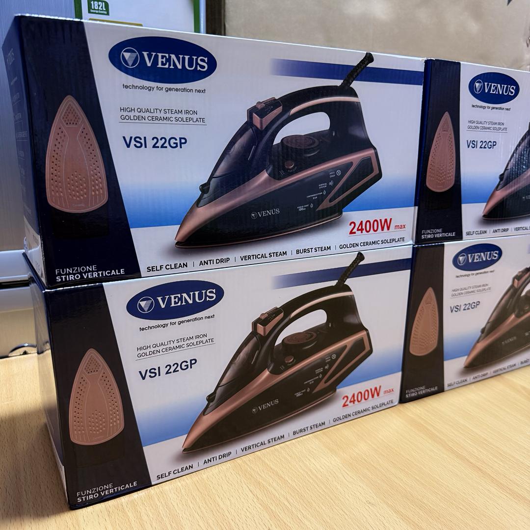 Venus 2400W Steam Iron with Vertical & Steam Burst VSI22GP- Black
