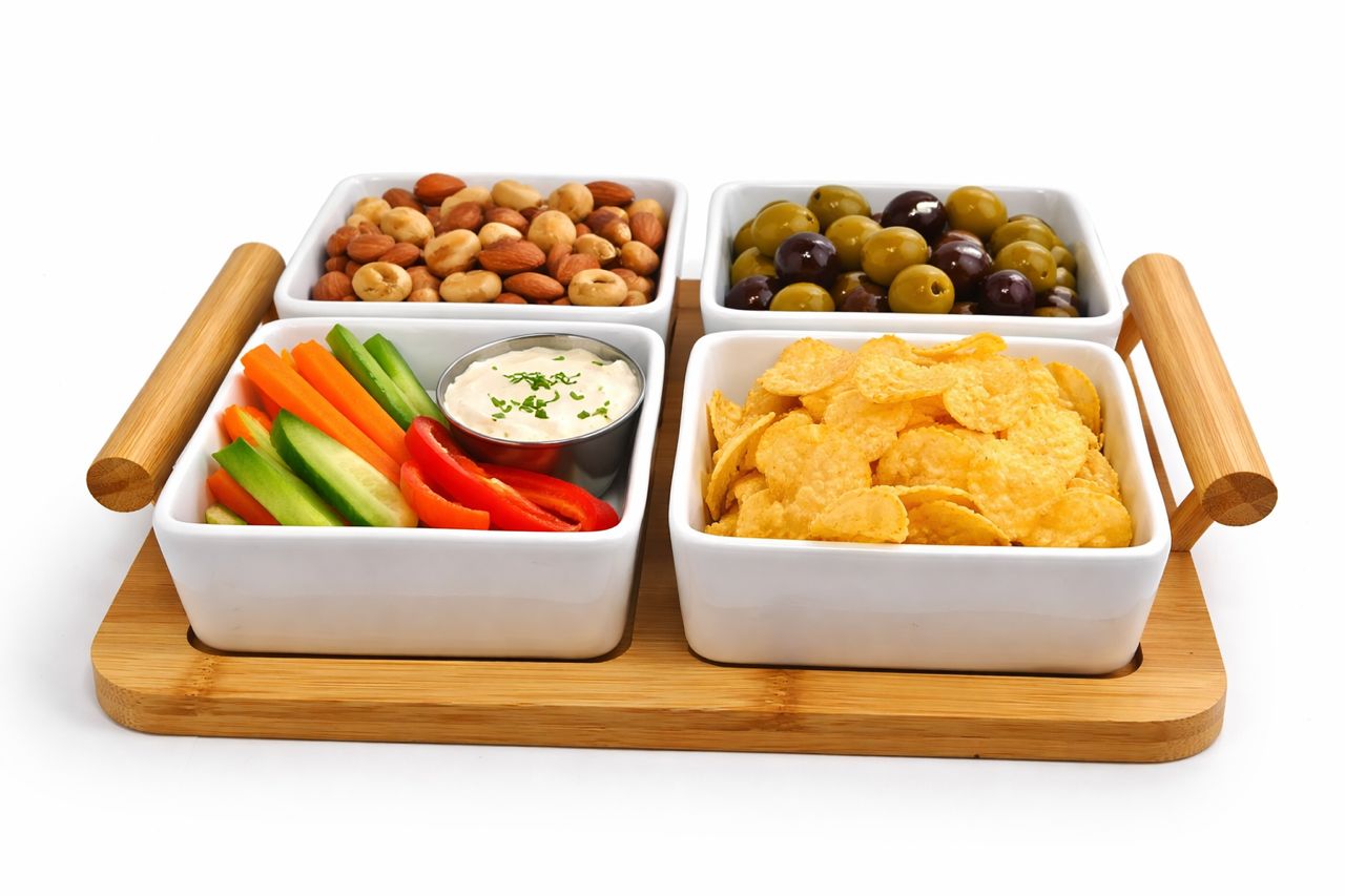 snack serving platters
