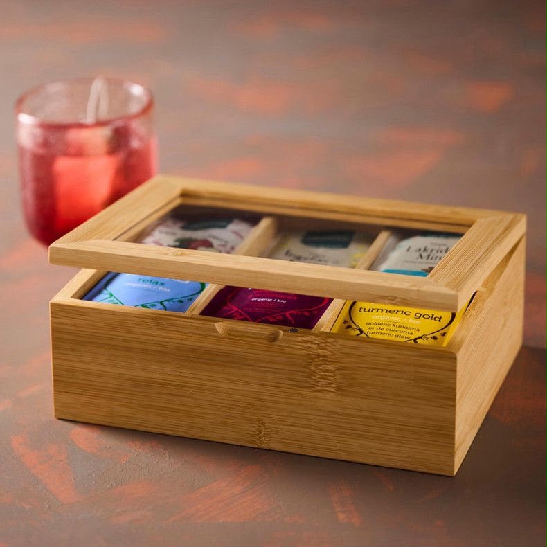 Wooden Tea bag Box
