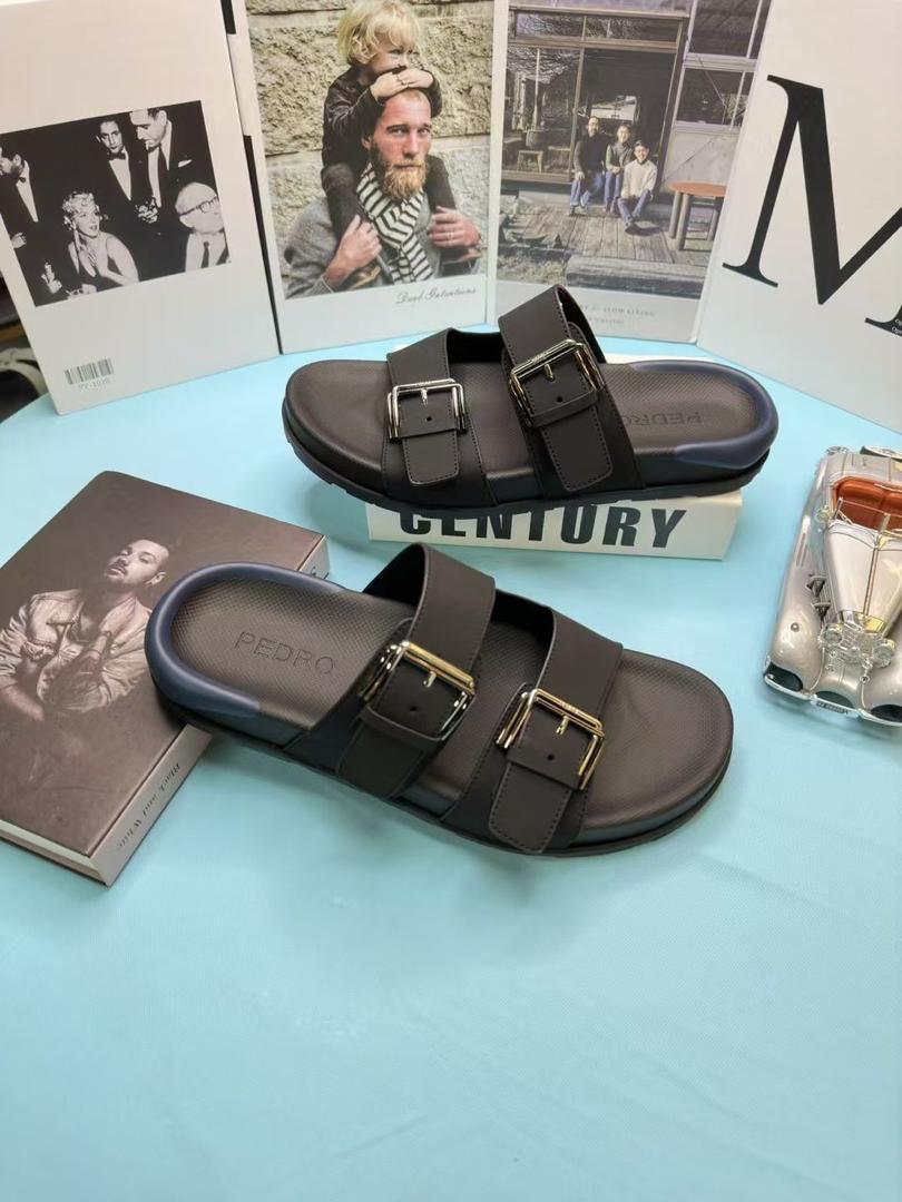 PEDRO Icon Slide Sandals - Brown