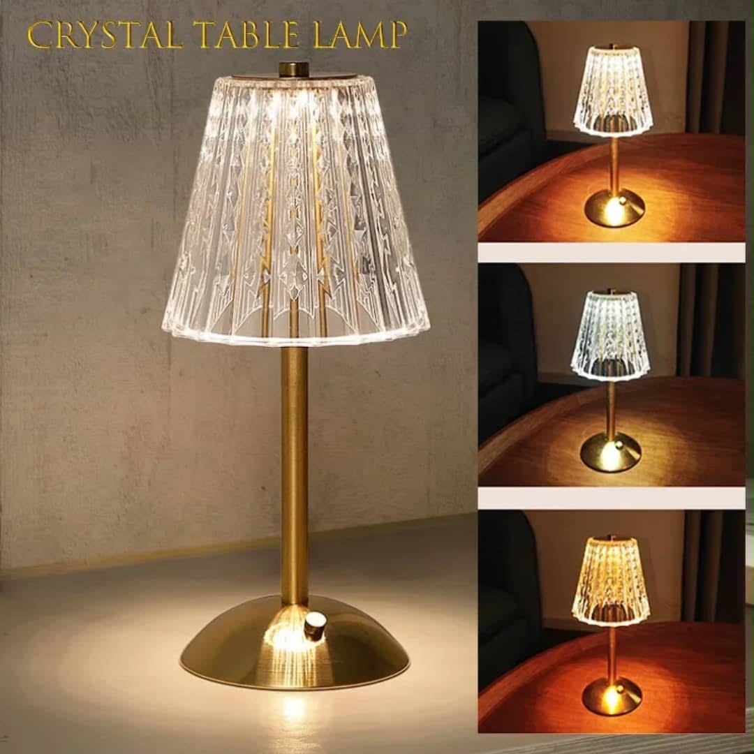 Crystal Diamond Table Lamp
