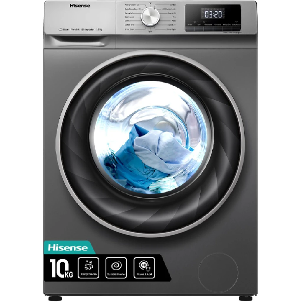 Hisense 10KG Automatic Front Load Washing Machine | WFBJ1014VS Washer