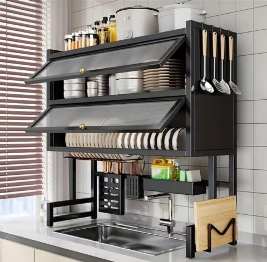 Over-the-Sink  double Dish Drying Rack