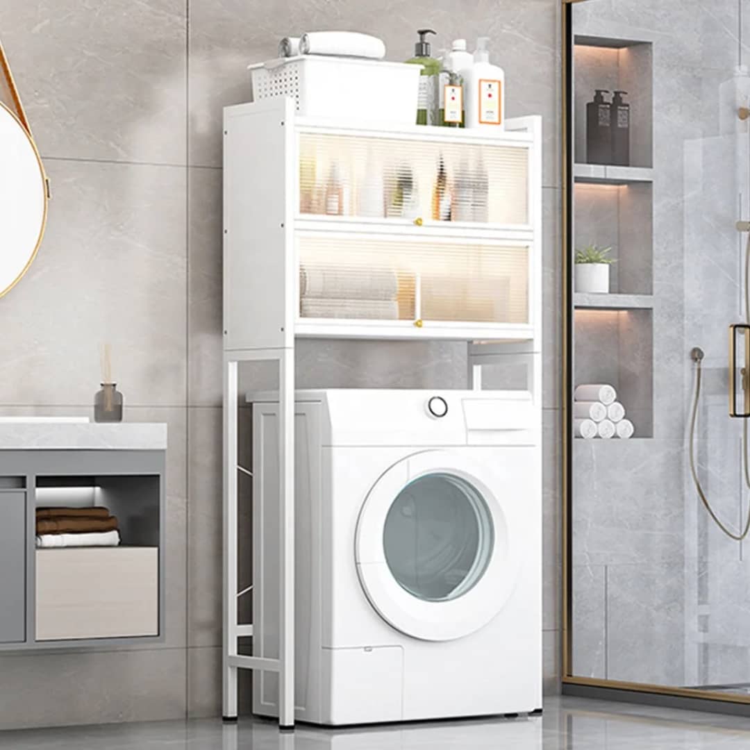 Luxury Washing Machine Rack For Storage Of Detergent And Other Washing And Cleaning Items