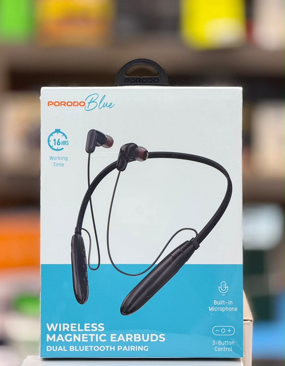 Porodo Blue ENC Wireless Magnetic Neckband In Ear Earphones