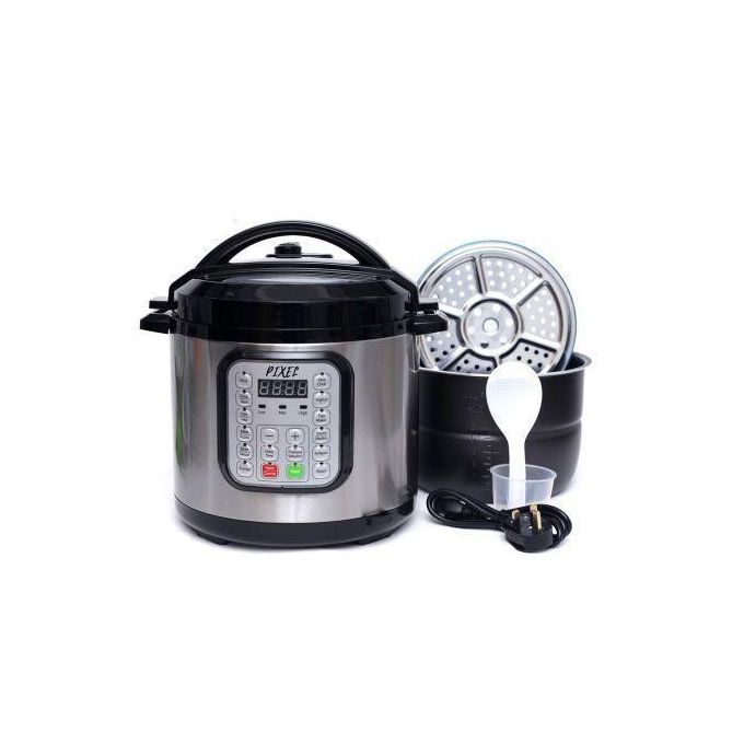 Pixel 6L Pressure Multi-Cooker, 14 Functions ,Food Steamer rack, Digital