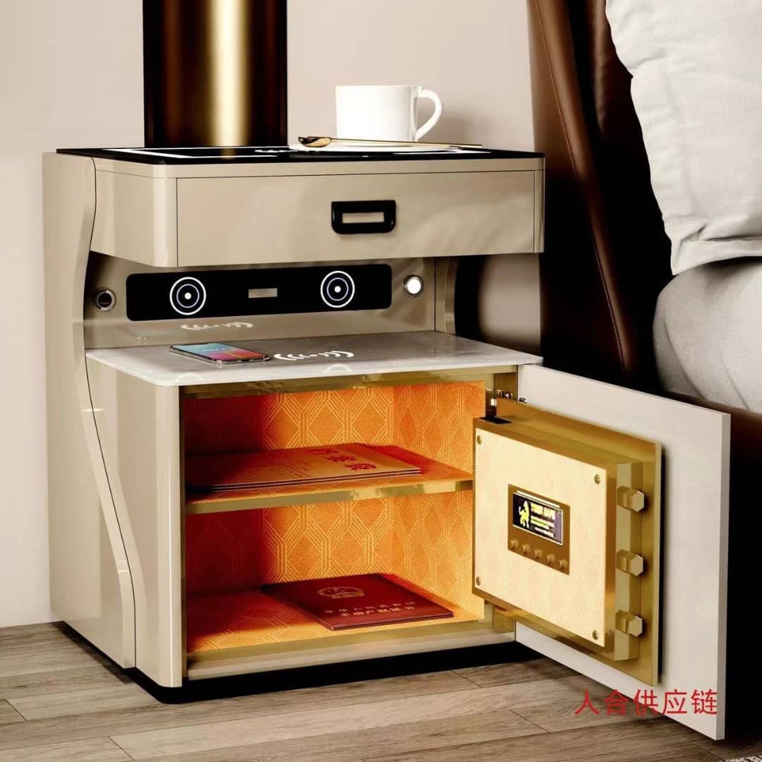 modern multifunctional nightstand or bedside cabinet