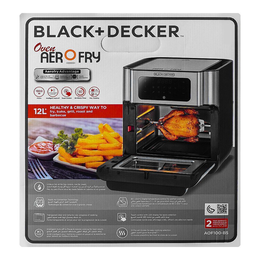 BLACK+DECKER Oven Aero Fry Air Fryer Oven AOF100‑B5