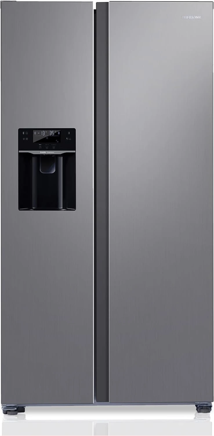 Popular 670L Side By Side Refrigerator PO-670WC, Total No Frost, Water Dispenser, Ice Maker, Ice Cube Dispenser