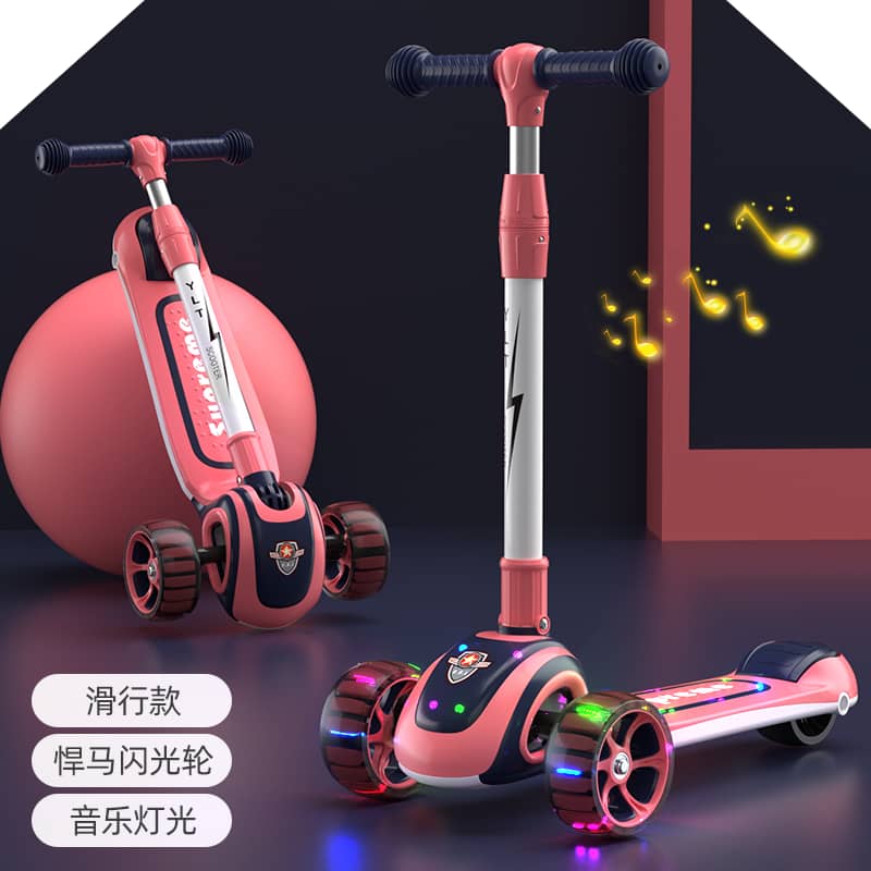 Kids 3-Wheel LED Musical Scooter