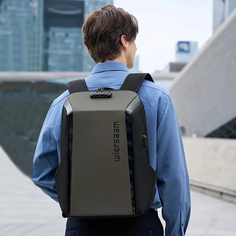 Anti-Theft Hard Shell Backpack with Lock