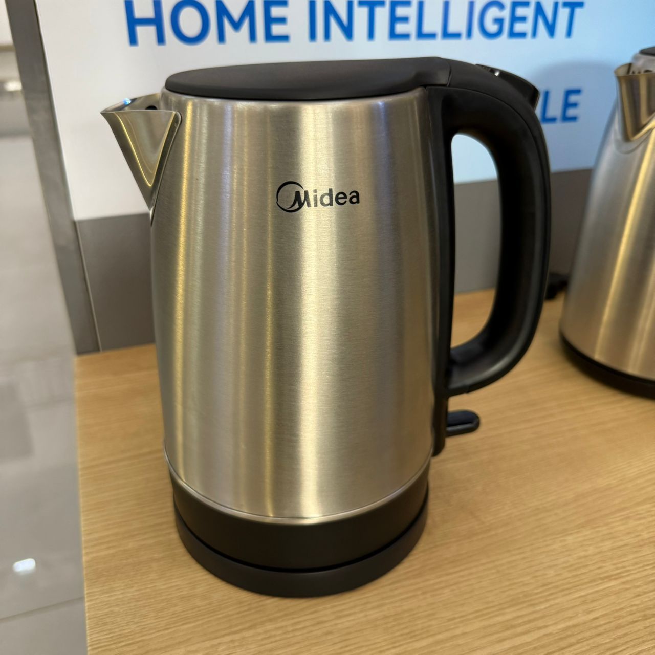 Midea 1.7L Stainless Steel Electric Kettle, 2200W Cordless 360° Swivel Base, Power Cord Storage