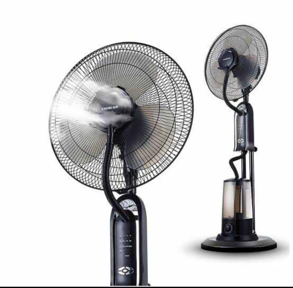 Mist Fan Black with 16 Inch – Black, White