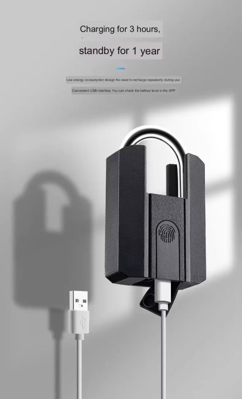 Smart Fingerprint & App-Enabled Bluetooth Padlock