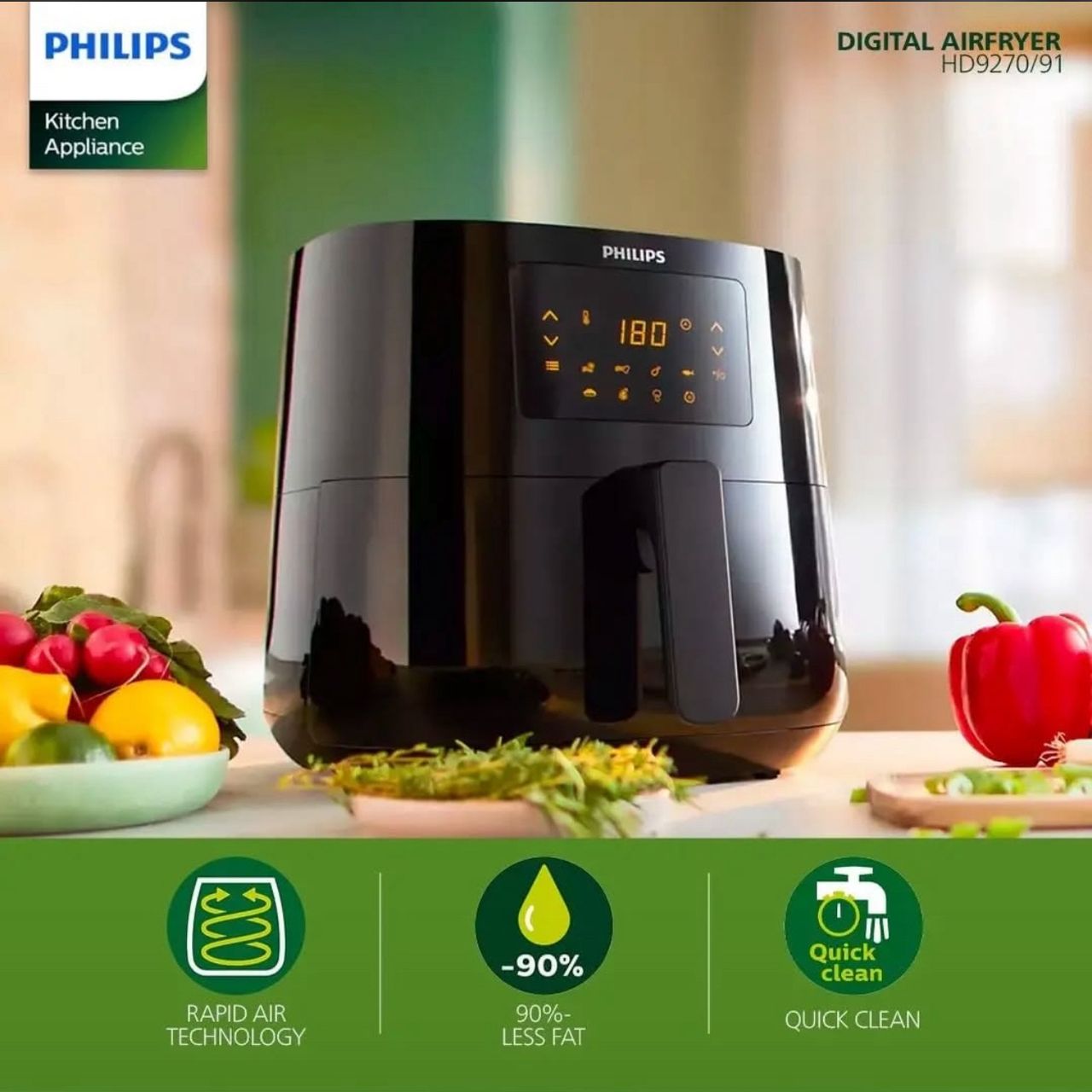 Philips 6.2L Essential XL Digital Air fryer