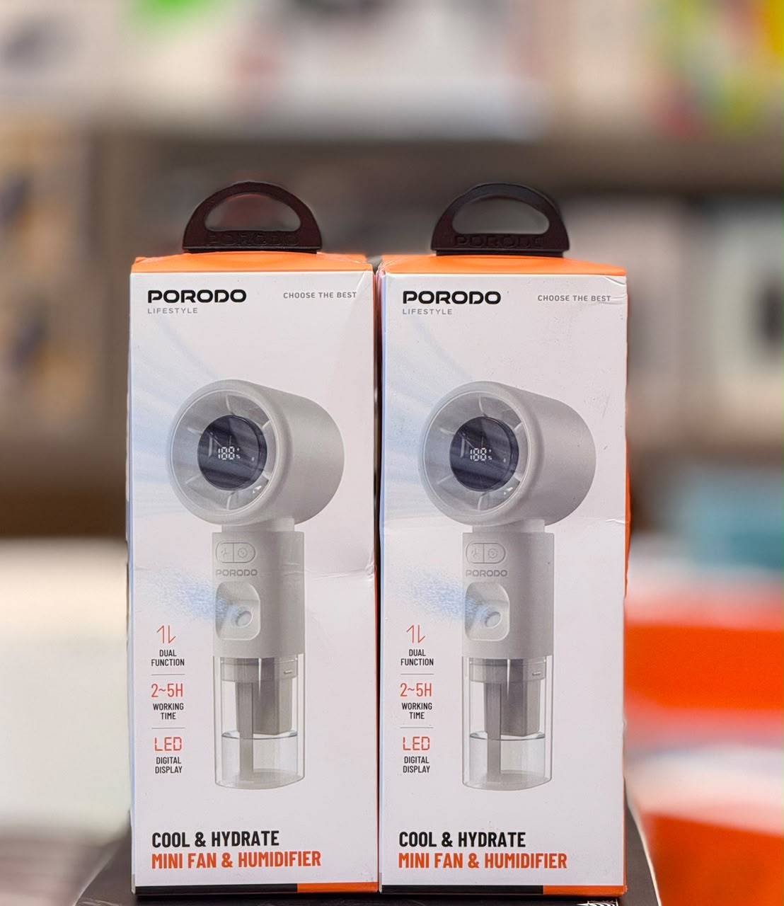 Porodo Cool & Hydrate Mini Fan & Humidifier