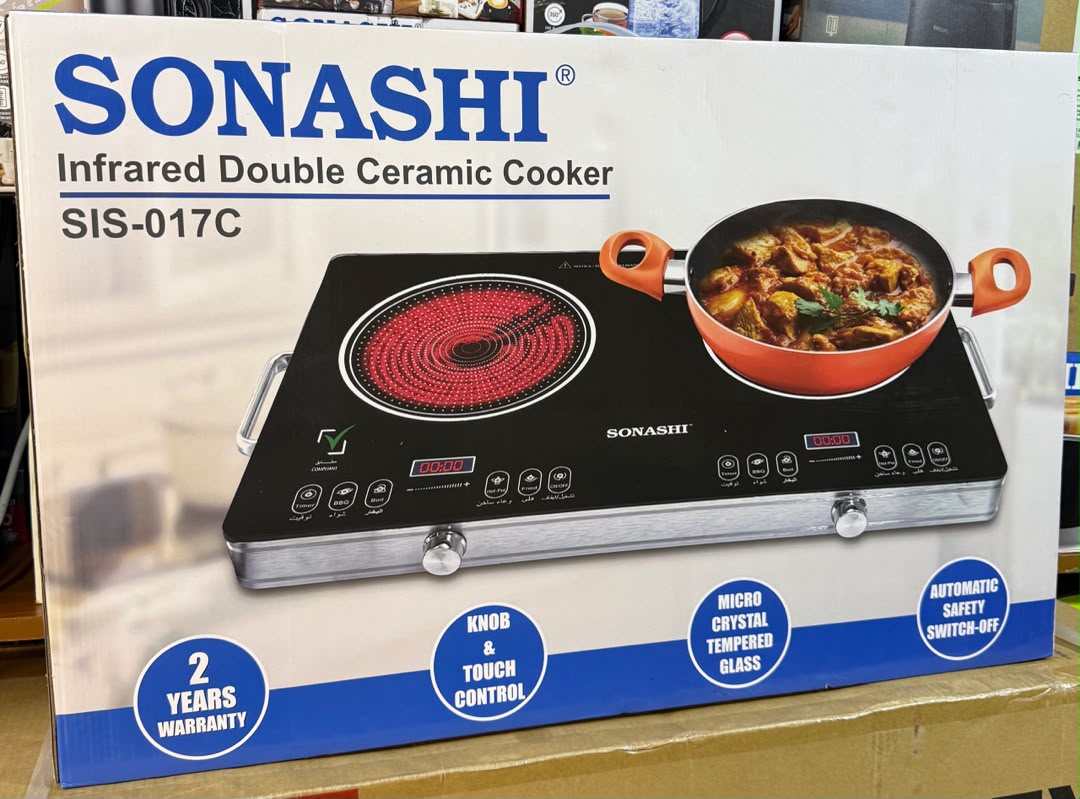 Sonashi double infrared ceramic cooker