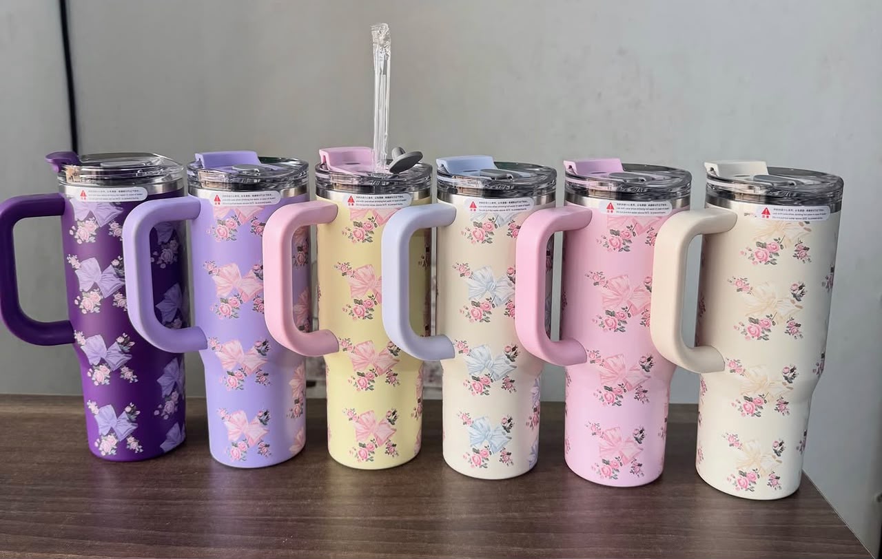 floral coffee mug