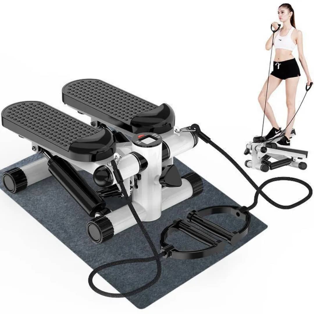 Mini Stepper Exercise Machine with Resistance Bands