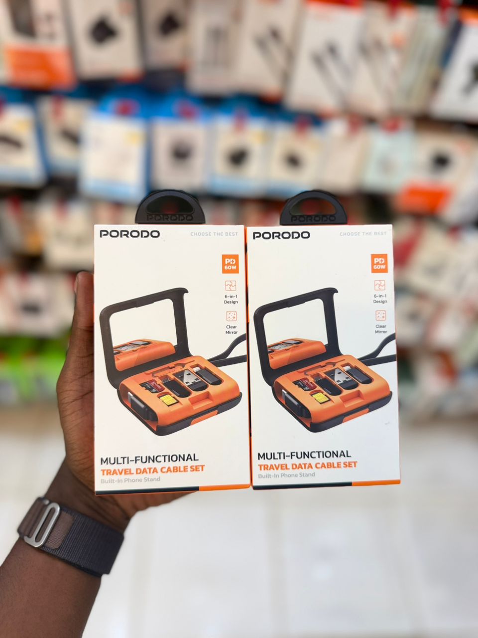 Porodo 6in1 Multifunctional Cable Kit